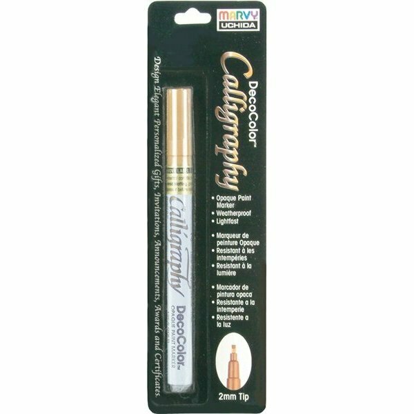 Uchida GOLD -CALLIGRAPHY PEN CARD 125C-GLD